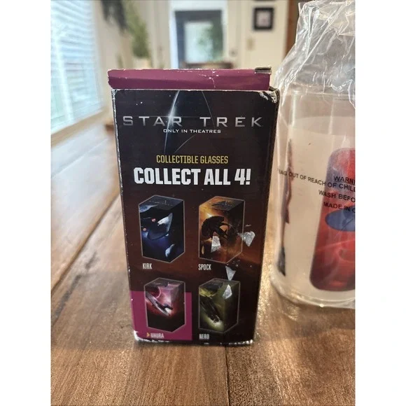 2008 Burger King Star Trek Paramount Pictures = Uhura Collectible Glass In Box - Picture 3 of 8